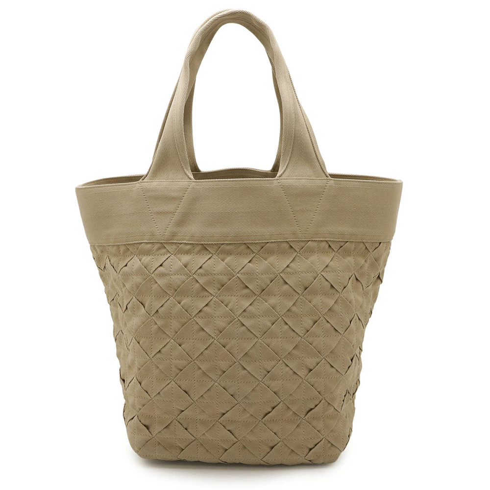 BOTTEGA VENETA Intrecciato Webbing Tote Bag Shoulder Polypropylene Beige Cream